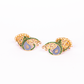 Gold-Polished Alloy Enamel & Stone Studded Jhumki Earrings - The Pari - Swadesiicart