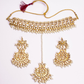 Gold-Polished Alloy Pearl And Kundan Choker Necklace Set - The Pari | Swadesiicart