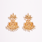 Gold-Polished Alloy Pearl And Kundan Choker Necklace Set - The Pari | Swadesiicart