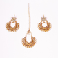 Gold-Polished Alloy Pearl And Kundan Choker Necklace Set - The Pari | Swadesiicart