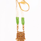 Gold-Polished Alloy Pearl And Beads Mala Pendant Set - The Pari | Swadesiicart
