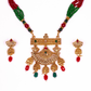 Gold-Polished Alloy Pearl And Beads Mala Pendant Set - The Pari | Swadesiicart