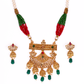 Gold-Polished Alloy Pearl And Beads Mala Pendant Set - The Pari | Swadesiicart