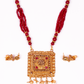 Gold-Polished Alloy Pearl And Beads Mala Pendant Set - The Pari | Swadesiicart