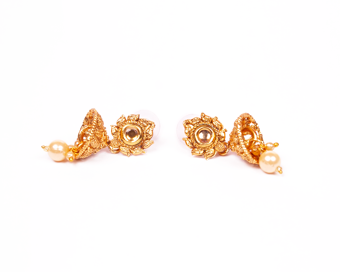 Gold-Polished Alloy Pearl And Beads Mala Pendant Set - The Pari | Swadesiicart