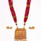 Gold-Polished Alloy Pearl And Beads Mala Pendant Set - The Pari | Swadesiicart