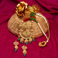 Gold-Polished Alloy Pearl And Beads Mala Pendant Set - The Pari | Swadesiicart