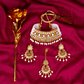 Gold-Polished Alloy Designer Pearl And Alloy Choker Necklace - The Pari | Swadesiicart