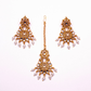 Gold-Polished Alloy Designer Pearl And Alloy Choker Necklace - The Pari | Swadesiicart