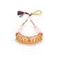 Gold-Polished Alloy Designer Pearl And Alloy Choker Necklace - The Pari | Swadesiicart