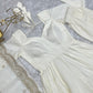 Lorenvalley Fashion Offwhite Pure Roman Silk Chanderi Fabric Fully Flared Anarkali Pant With Dupatta Set - Off White | Swadesiicart