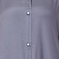 Bashariya Simple Front Open Abaya In Rayon Fabric With Pockets - Grey