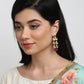 Stone Kundan Earrings - Ruby Raang - Swadesiicart