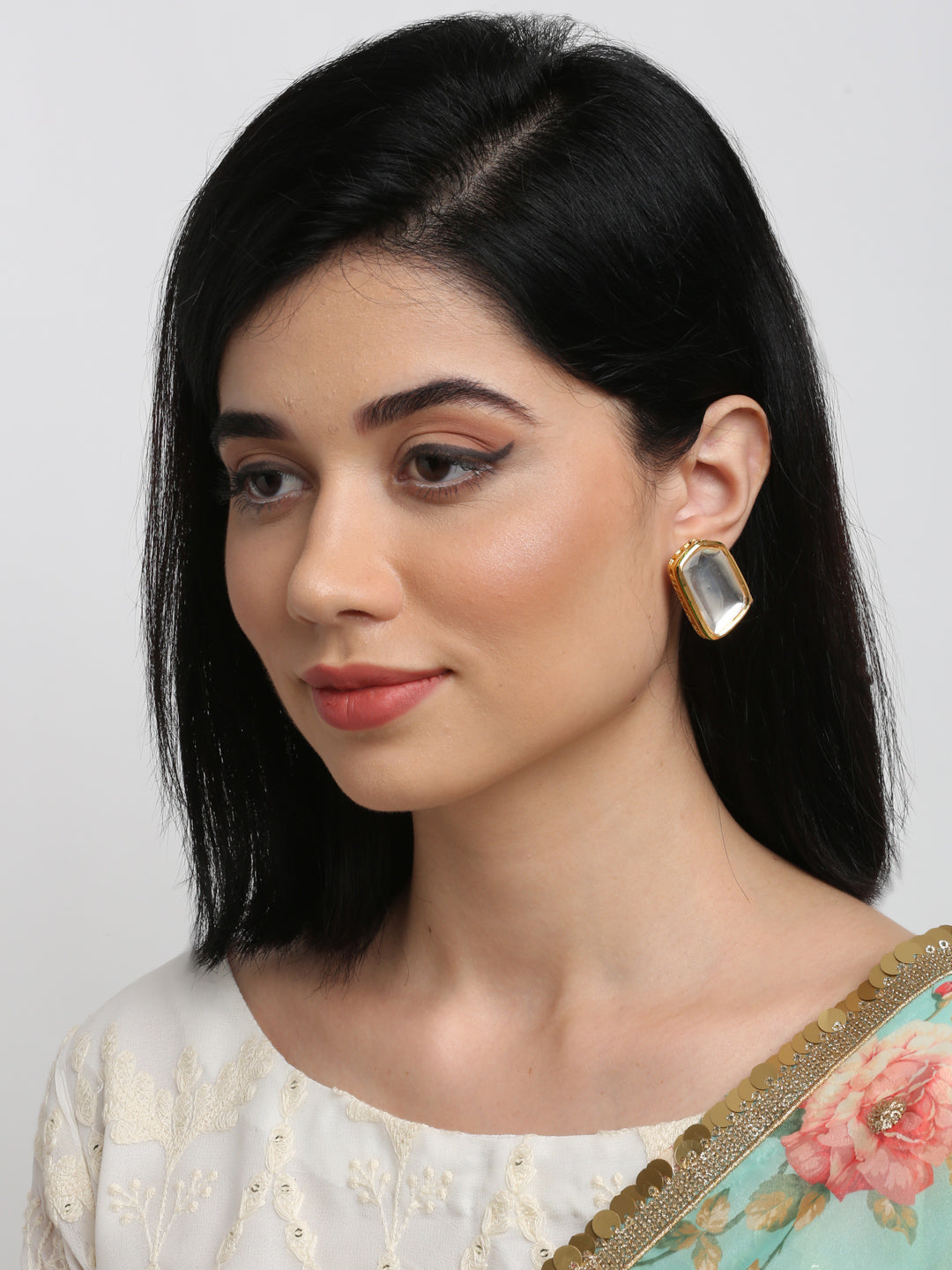Kundan Earrings - Ruby Raang - Swadesiicart