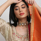 Kundan Choker With Earrings - Ruby Raang | Swadesiicart