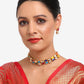 Multioloured Kundan Studded Choker Jewellery Set - Ruby Raang | Swadesiicart