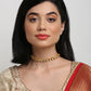 Gold-Polished Kundan Choker - Ruby Raang | Swadesiicart