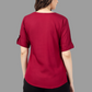 House of RP Women Maroon Rayon Solid Casual Tunic | Swadesiicart