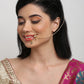 Gold-Polished Kundan Nose Ring - Ruby Raang | Swadesiicart
