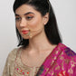 Gold-Polished Kundan Nose Ring - Ruby Raang | Swadesiicart