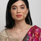 Gold-Polished Stone Nose Ring - Ruby Raang | Swadesiicart