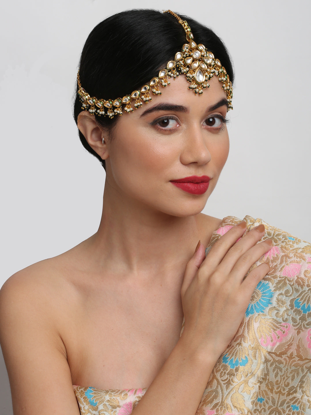 Kundan Matha Patti - Ruby Raang | Swadesiicart