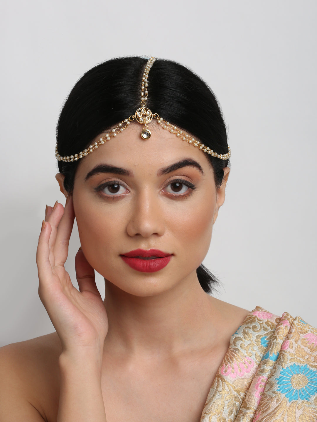 Kundan Matha Patti - Ruby Raang | Swadesiicart
