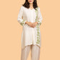 Gharana India Pure Muslin Short Chikankari Kurta | Swadesiicart
