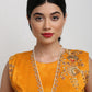 Gold-Polished Kundan Choker - Ruby Raang | Swadesiicart