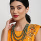 Long Stone Layered Neckpiece - Ruby Raang | Swadesiicart