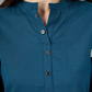 House of RP Women's Light Blue Solid Cotton Straight Kurta | Swadesiicart