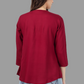 House of RP Women Marron Rayon Embroidered Flared Tunic | Swadesiicart