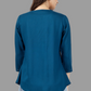 House of RP Women Light Blue Rayon Embroidered Flared Tunic | Swadesiicart