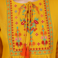 House of RP Women Yellow Rayon Embroidered Flared Tunic | Swadesiicart