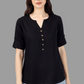 House of RP Women Black Rayon Solid Casual Tunic | Swadesiicart
