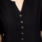 House of RP Women Black Rayon Solid Casual Tunic | Swadesiicart