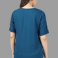 House of RP Women Blue Rayon Solid Casual Tunic | Swadesiicart