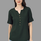 House of RP Women Green Rayon Solid Casual Tunic | Swadesiicart