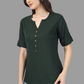 House of RP Women Green Rayon Solid Casual Tunic | Swadesiicart