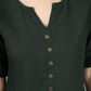 House of RP Women Green Rayon Solid Casual Tunic | Swadesiicart