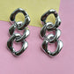 Silver Partywear Earrings By House of Ree | Swadesiicart
