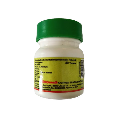 Baidyanath Jhansi Mrityunjaya Ras 40 Tabs - Swadesiicart