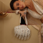 New Stylish Partywear White Mirror Work Potli Bag for Womens by House of Ree - Swadesiicart