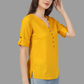 House of RP Women Yellow Rayon Solid Casual Tunic | Swadesiicart