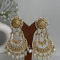 Golden Chandbali Earrings By House of Ree | Swadesiicart