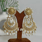 Golden Chandbali Earrings By House of Ree | Swadesiicart