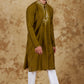 Bluesaanchi Men's Mirror Magic Field Drab Kurta Set | Swadesiicart