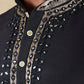 Bluesaanchi Men's Mirror Magic Black Kurta Set | Swadesiicart