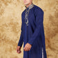 Bluesaanchi Men's Mirror Magic Blue Kurta Set | Swadesiicart