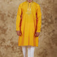 Bluesaanchi Men's Mirror Magic Yellow Kurta Set | Swadesiicart